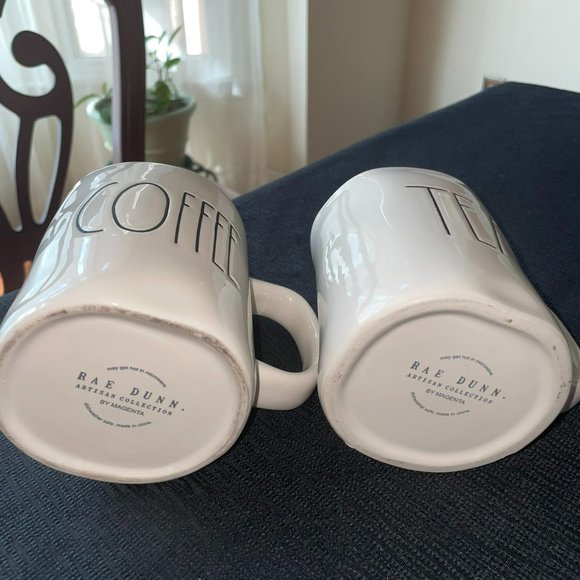 Rae Dunn Artisan collection 'Coffee' and 'Tea' mugs - Picture 4 of 4